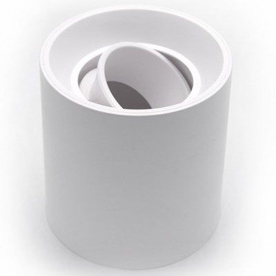 Σποτ Στρογγυλό Οροφής Κινητό με ντουί GU10 Πλαστικό σε Λευκό 3-00900